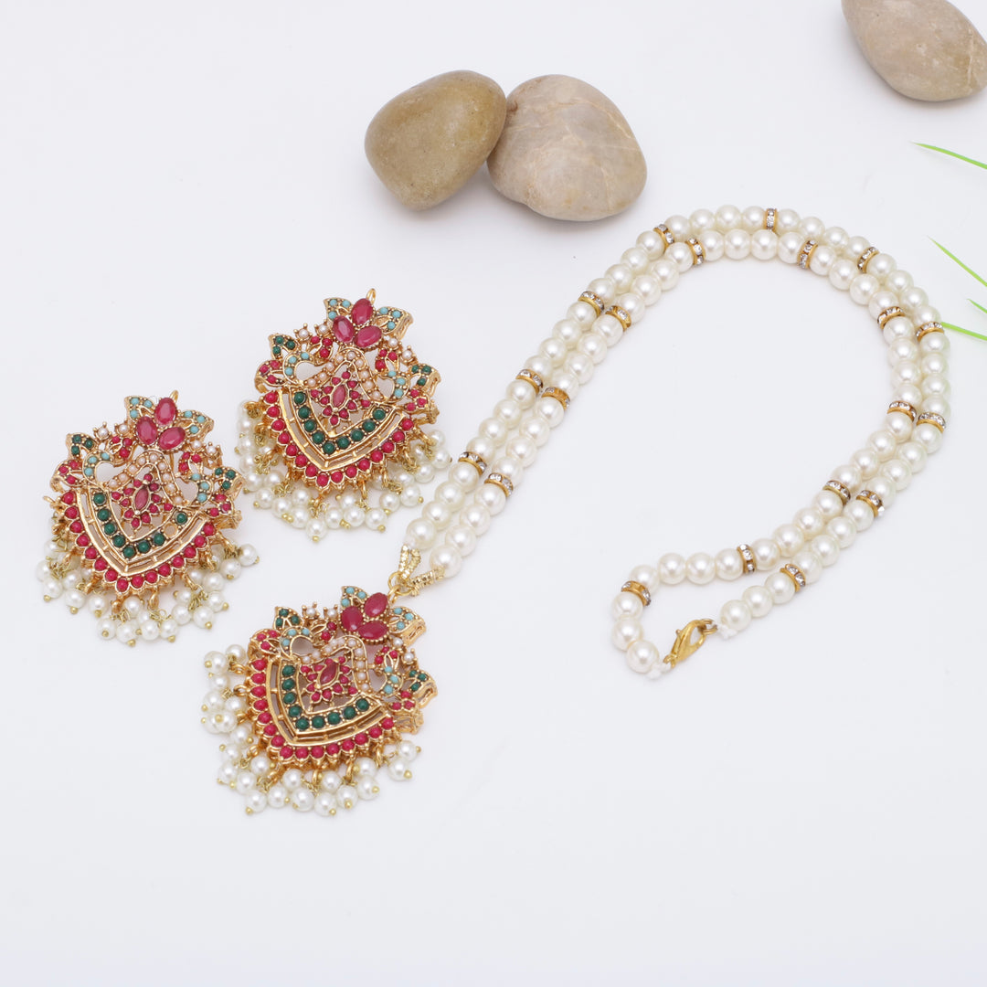 Twisted Naurattan Mala Set