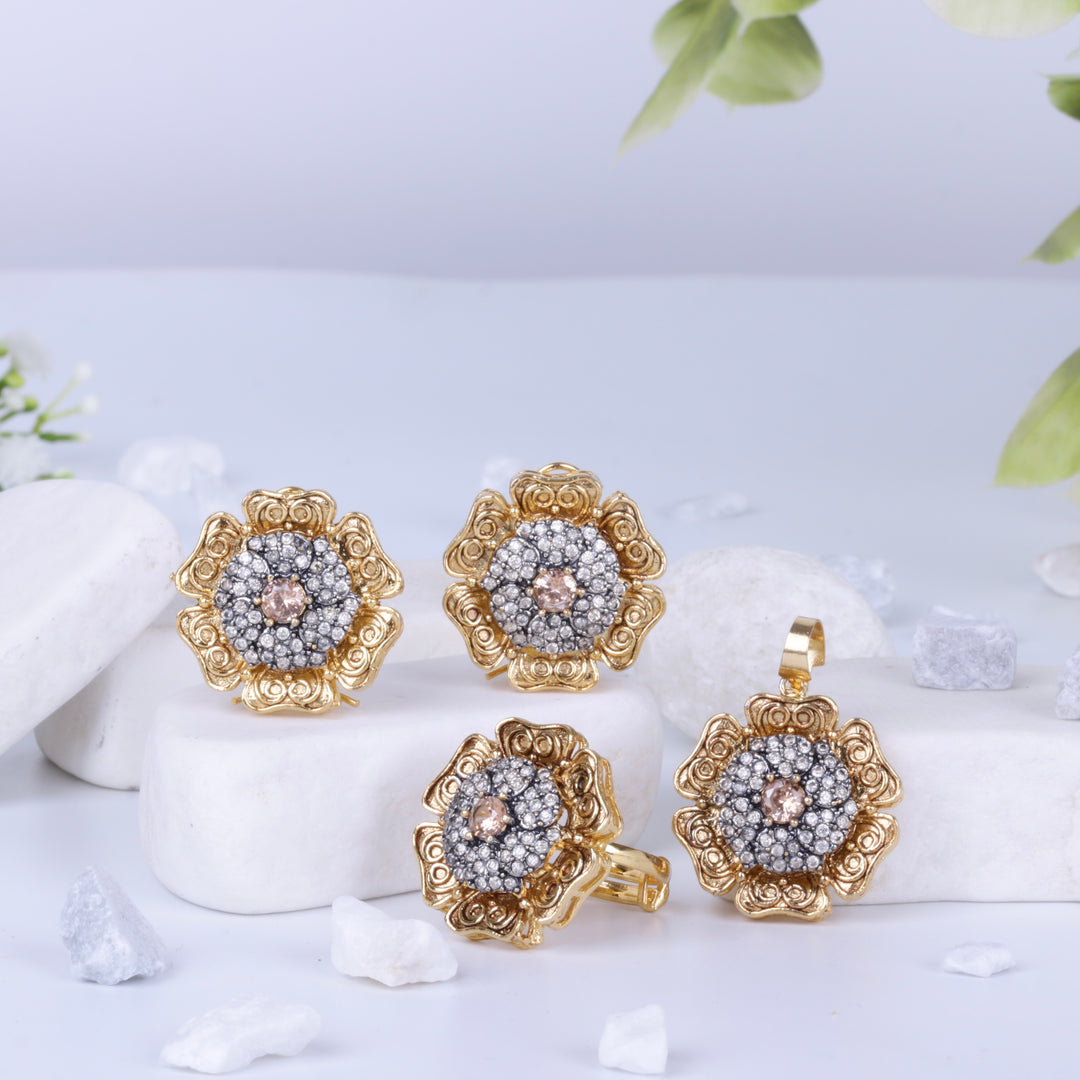 Daffodil Zircon Combo Set
