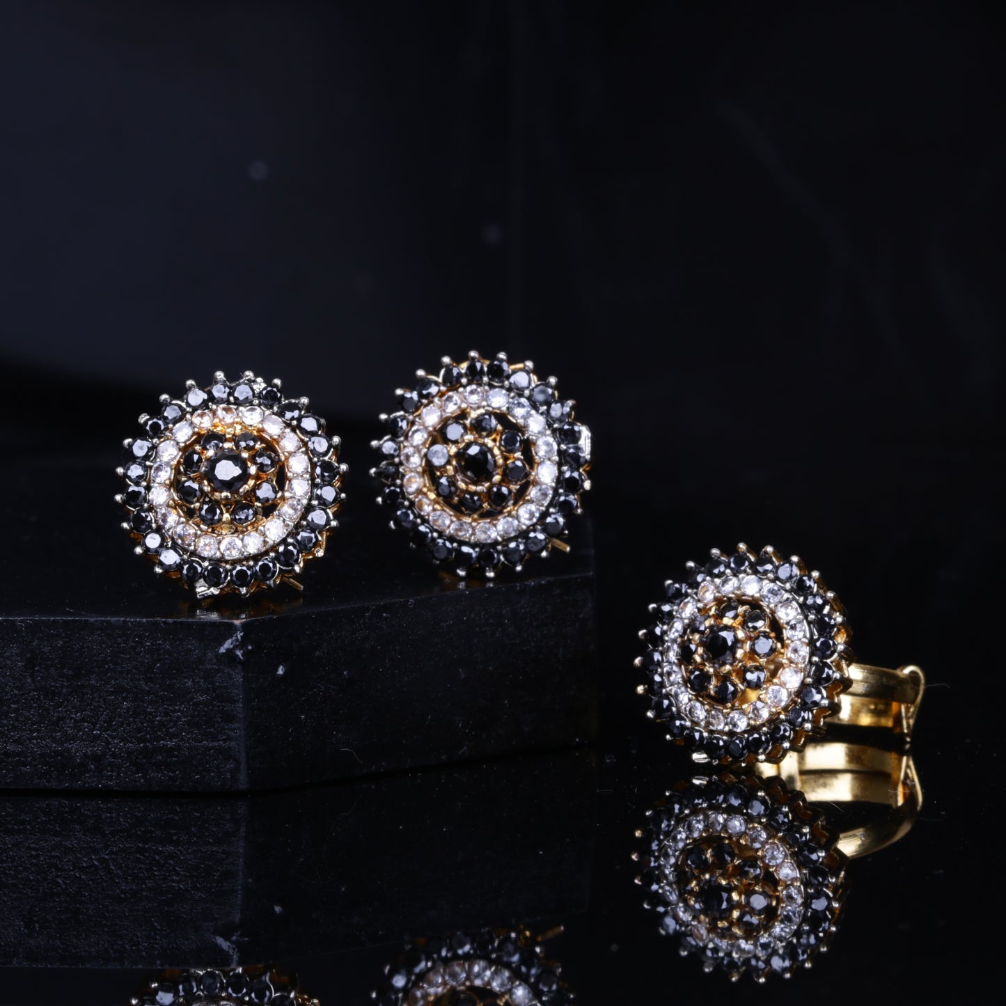 Zircon Studs & Ring