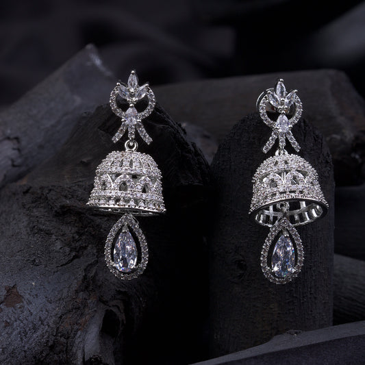 Round Bells Earings Crystal