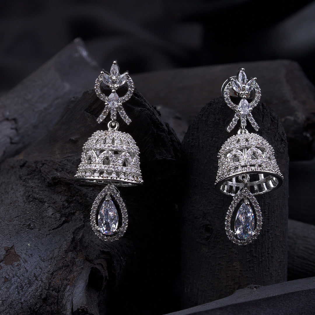 Round Bells Earings Crystal