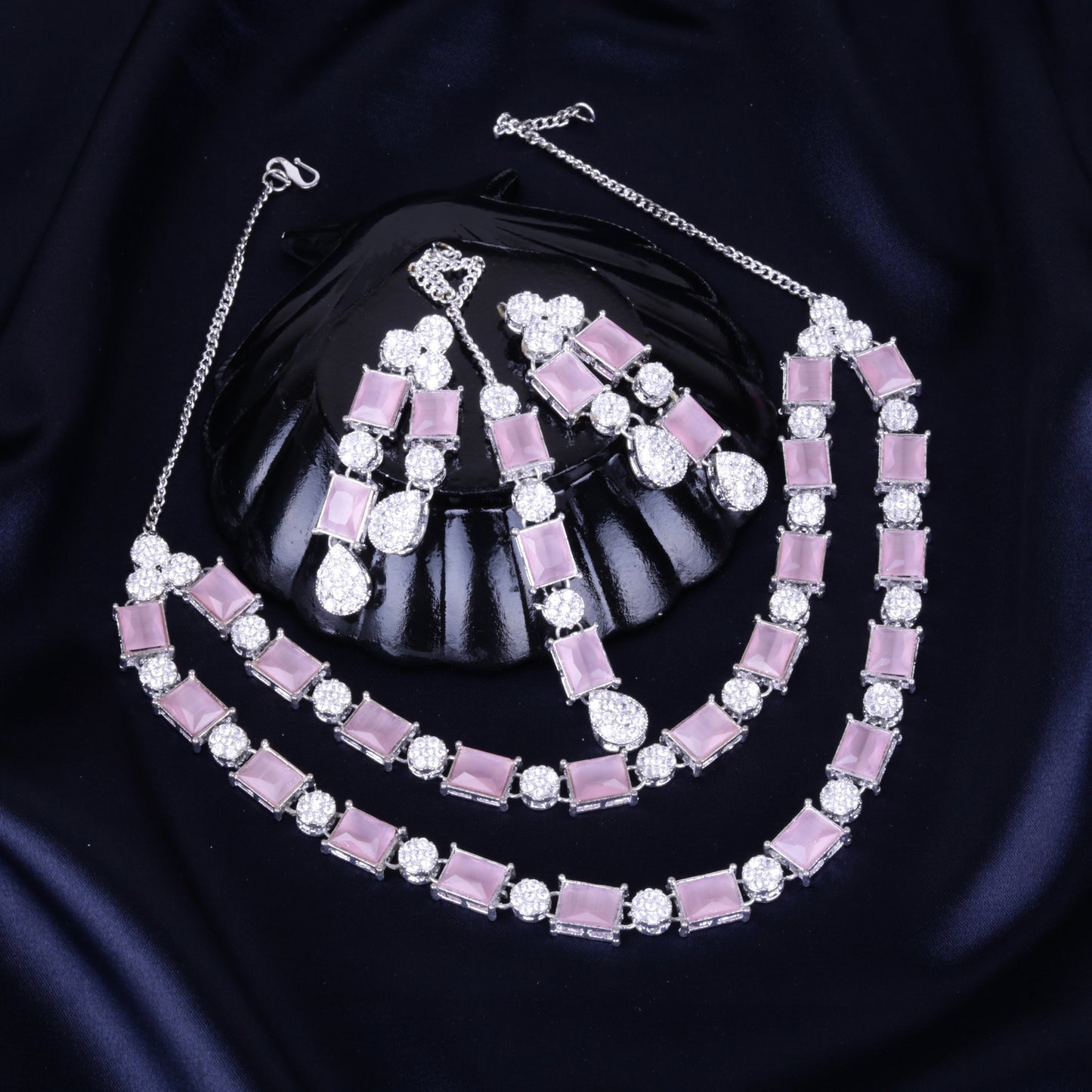 AD Double Line Set Silver