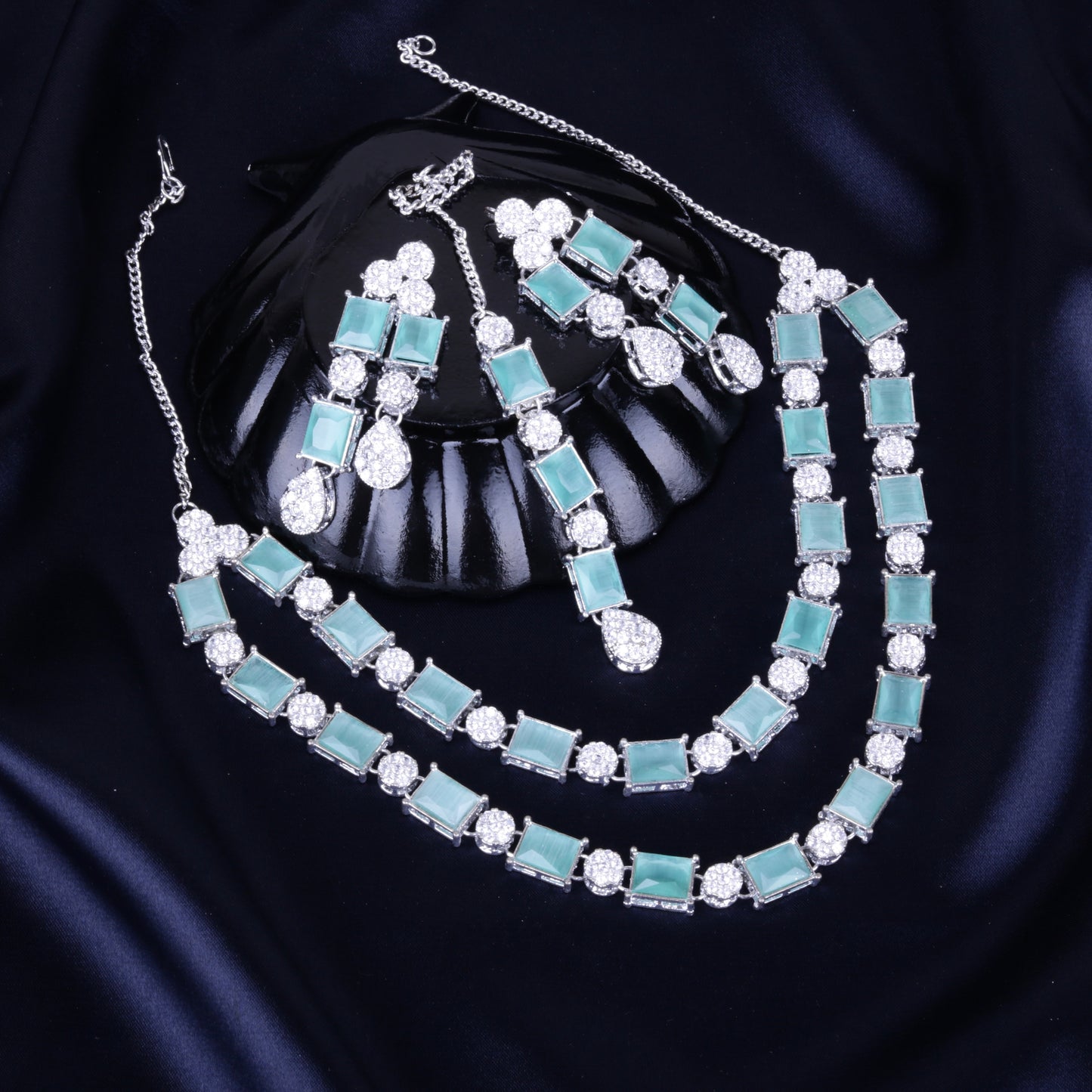AD Double Line Set Silver