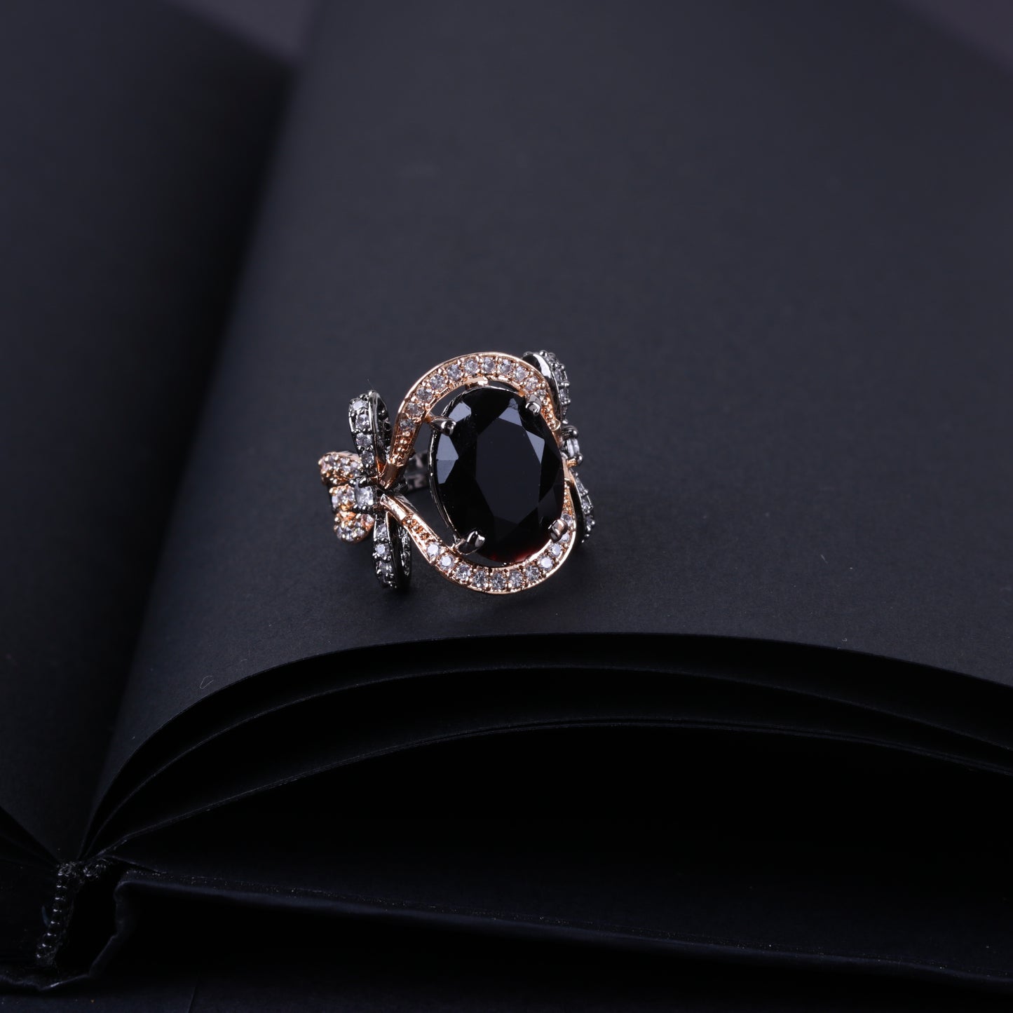 Signature Oxidise Sterling Ring