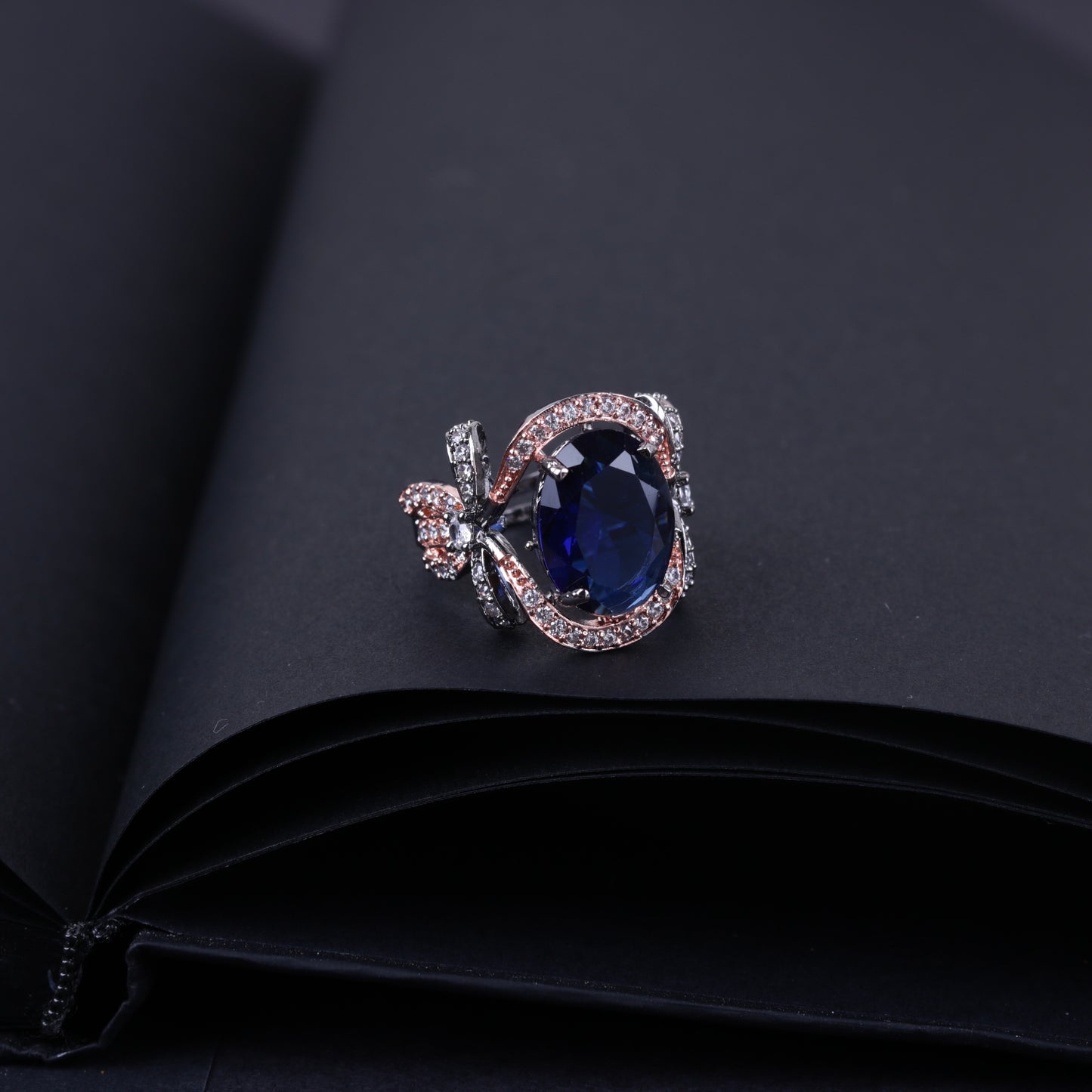 Signature Oxidise Sterling Ring