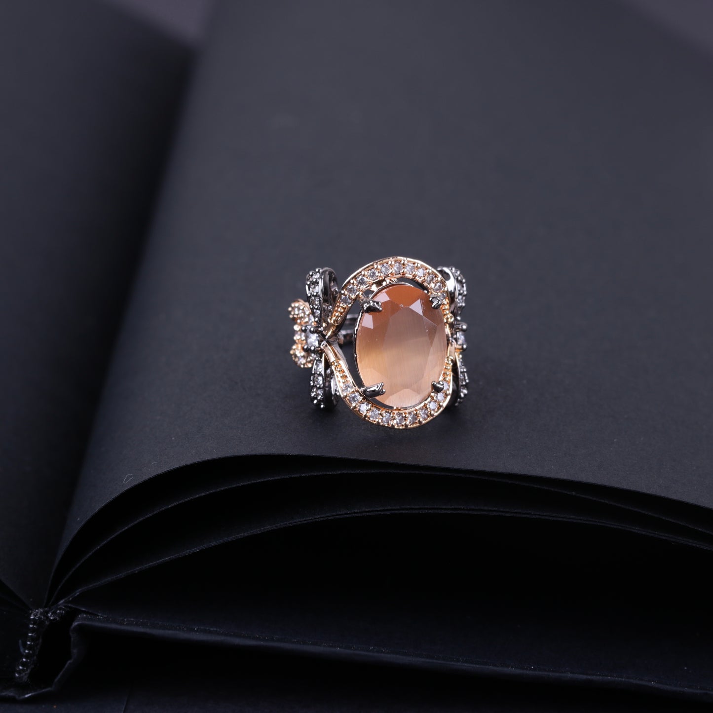 Signature Oxidise Sterling Ring