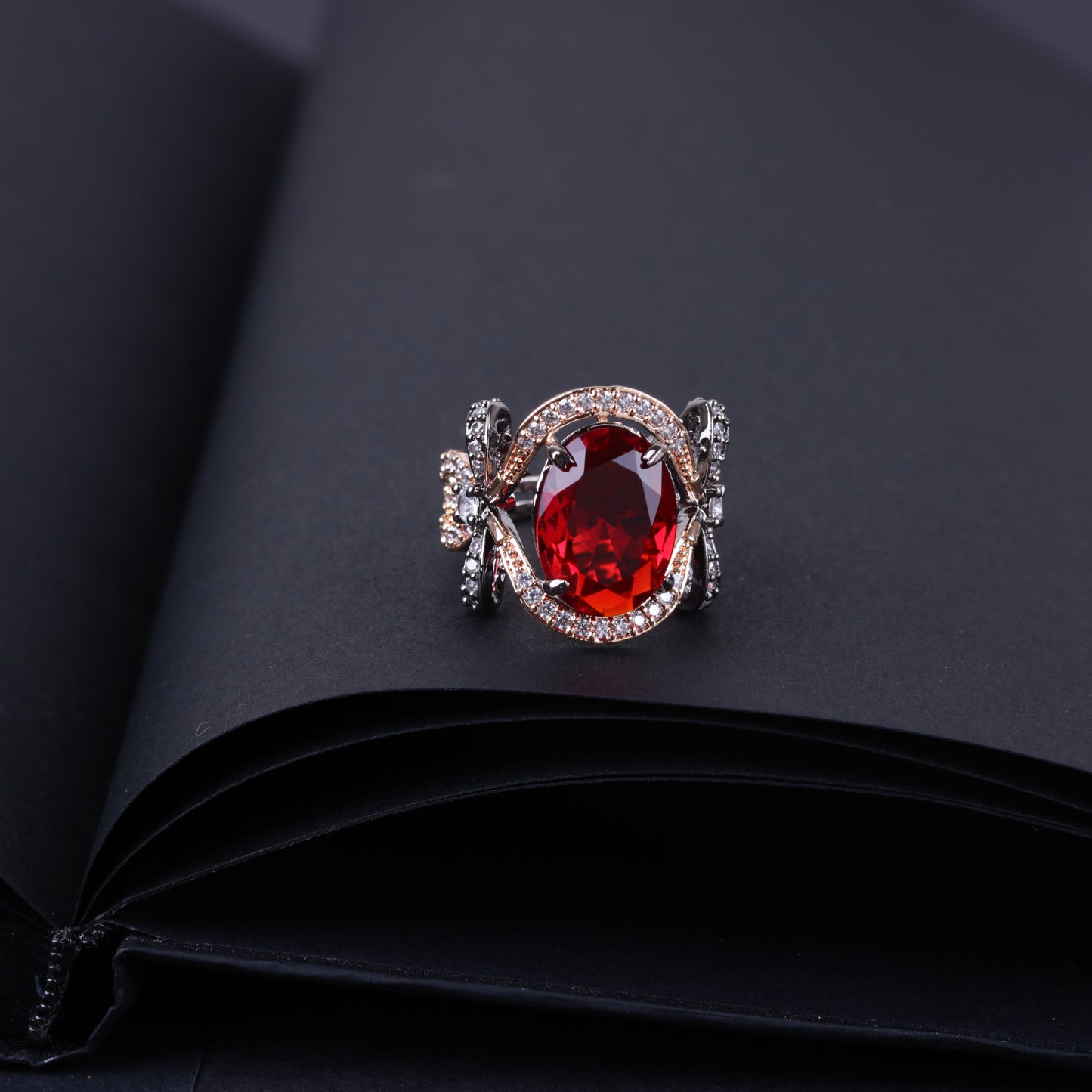 Signature Oxidise Sterling Ring