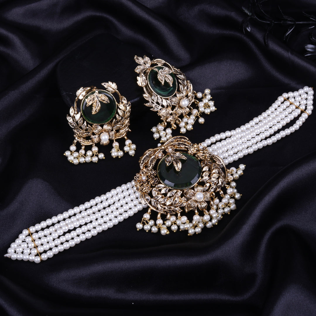 Orchid Hand Crafted Chokker Set 2