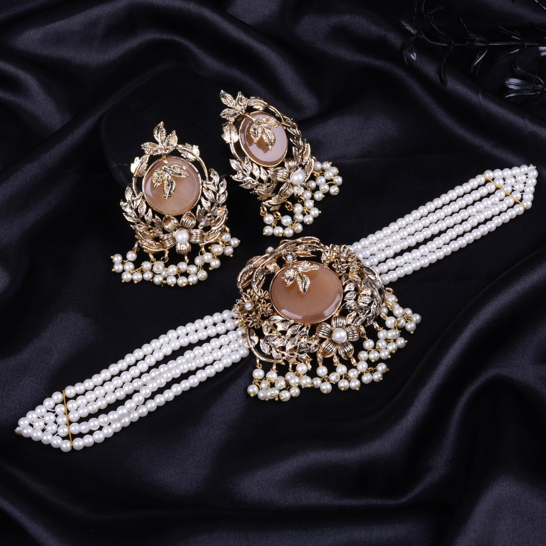 Orchid Hand Crafted Chokker Set 2