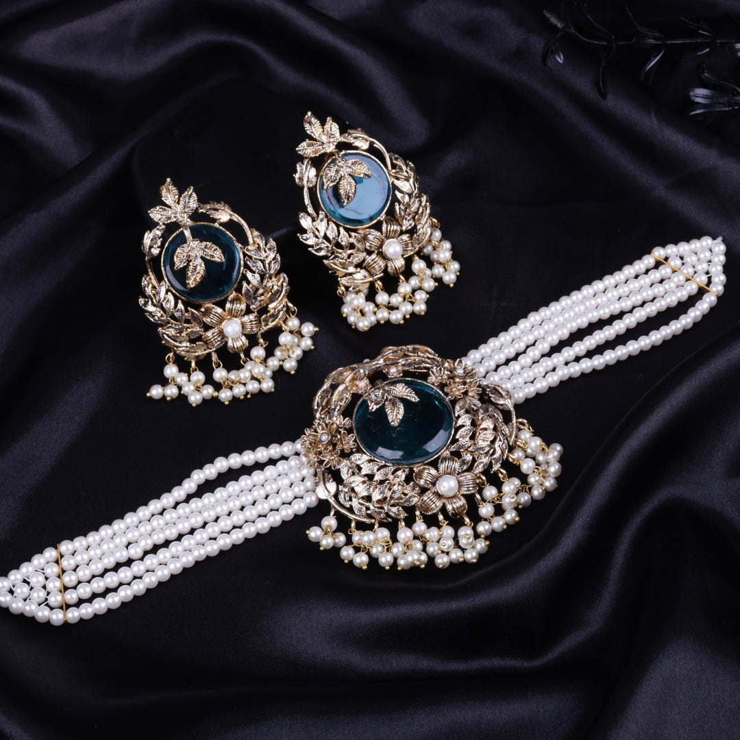 Orchid Hand Crafted Chokker Set 2
