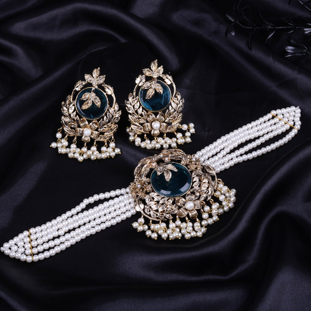 Orchid Hand Crafted Chokker Set 2