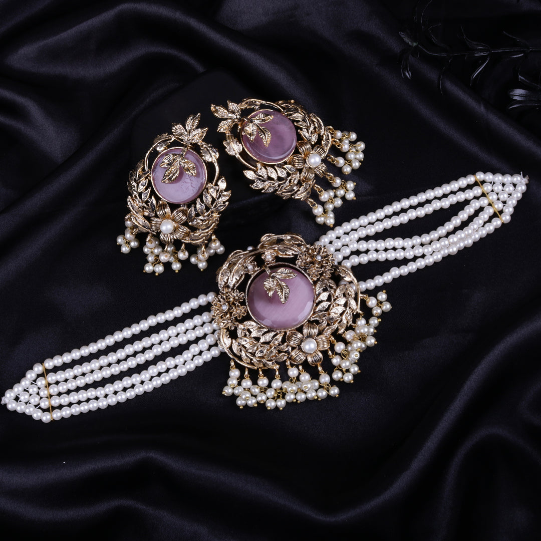 Orchid Hand Crafted Chokker Set 2
