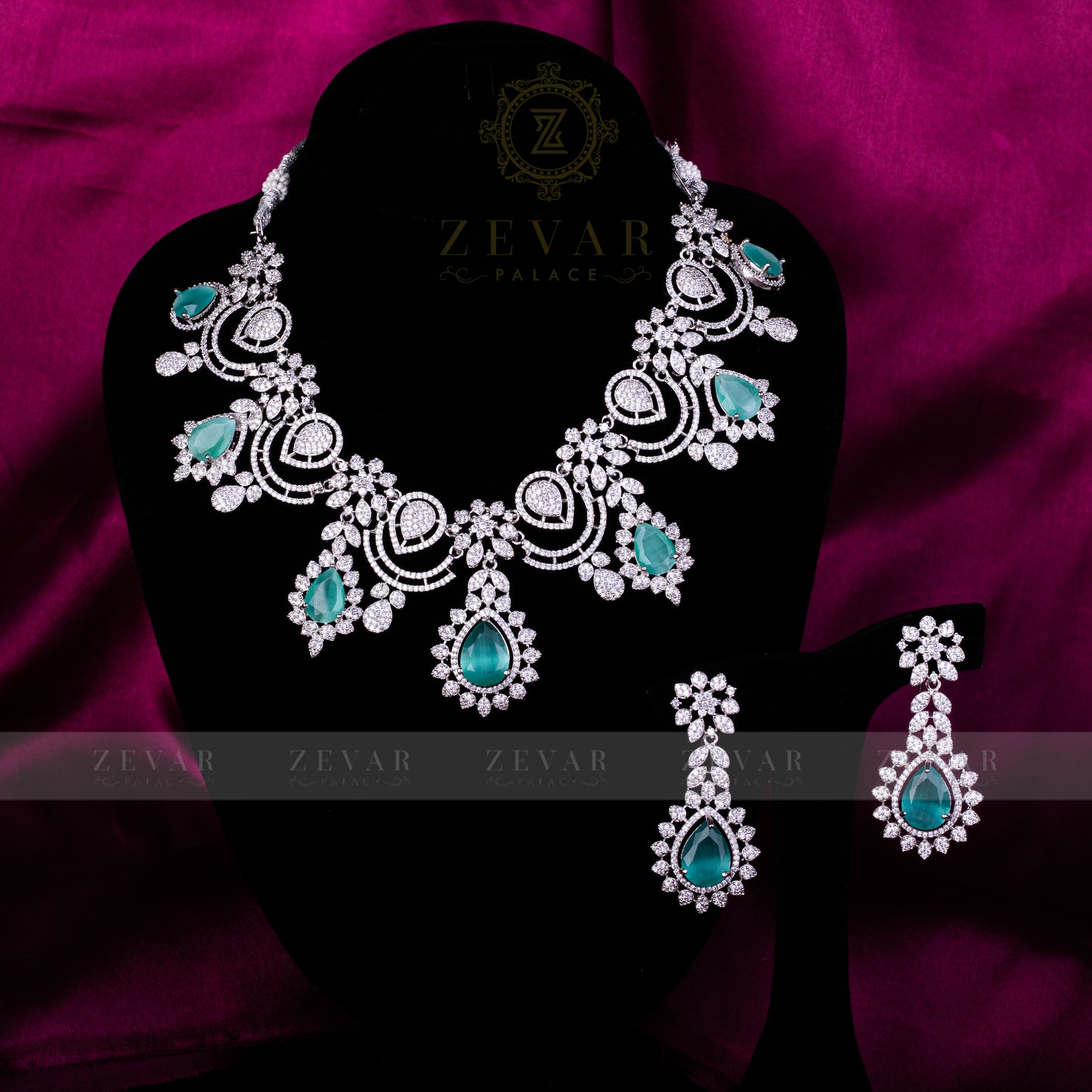 ORZALA SET SILVER MINT GREEN