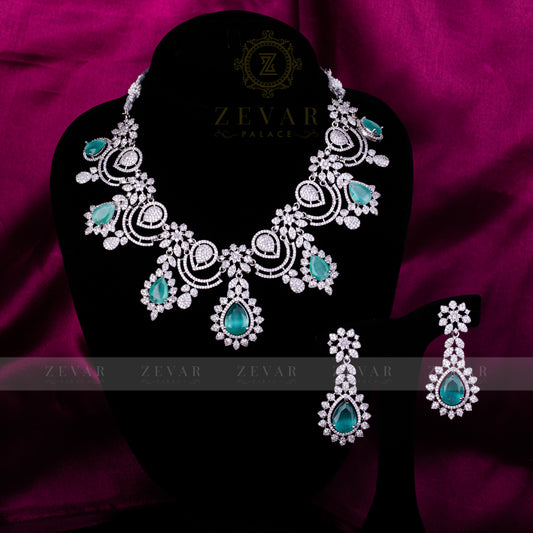 ORZALA SET SILVER MINT GREEN
