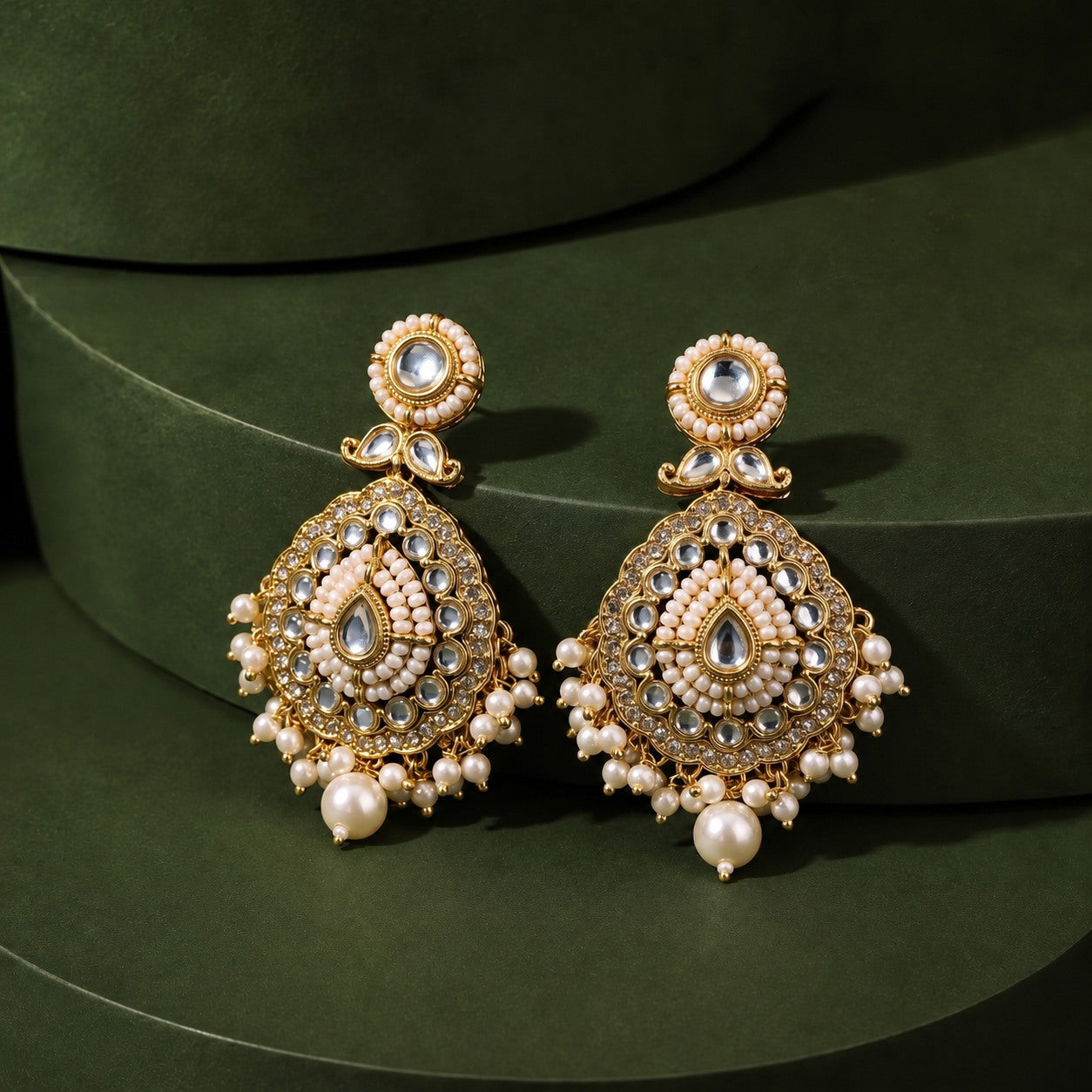Kundan Bahar Earrings