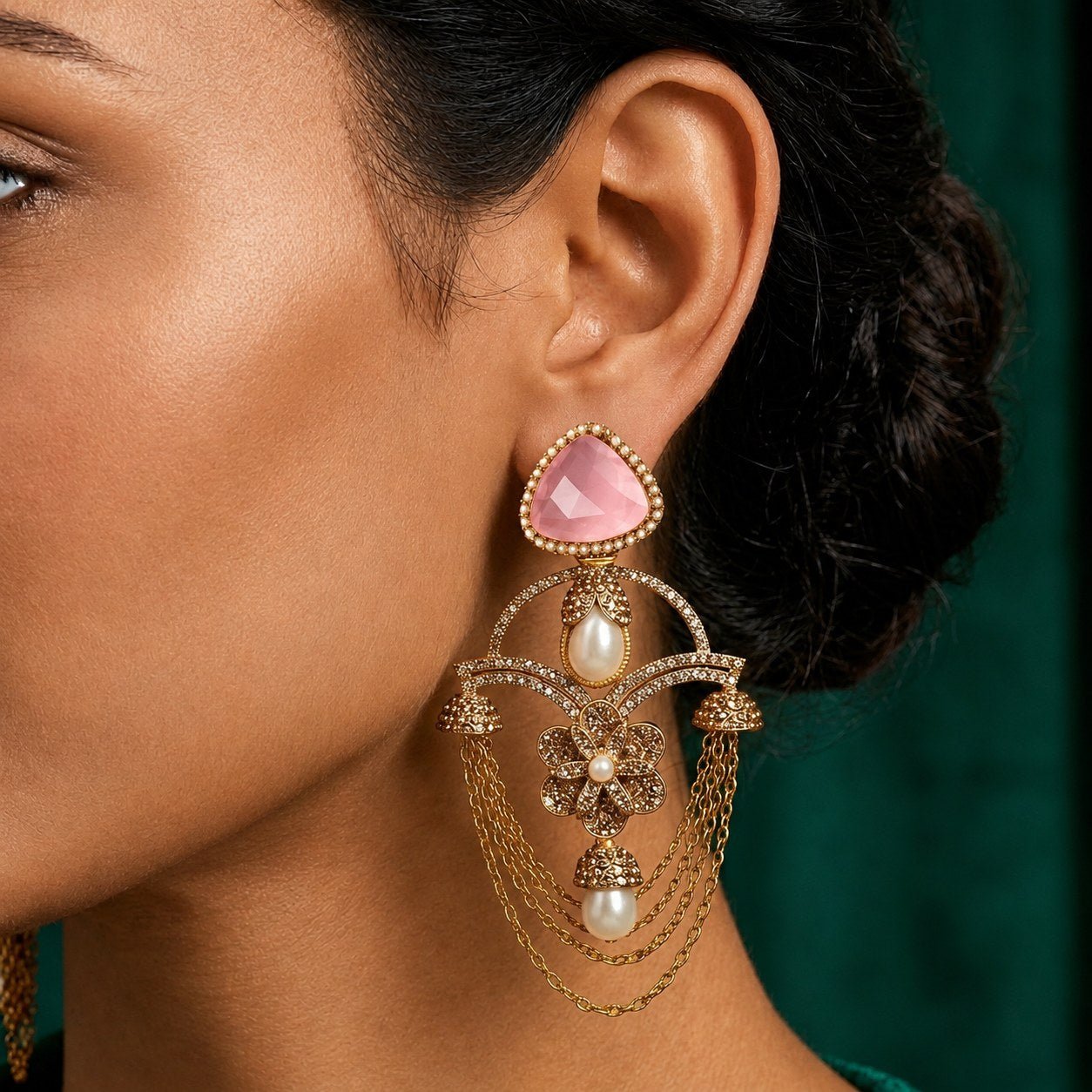 Zevar Royal Chain Earrings