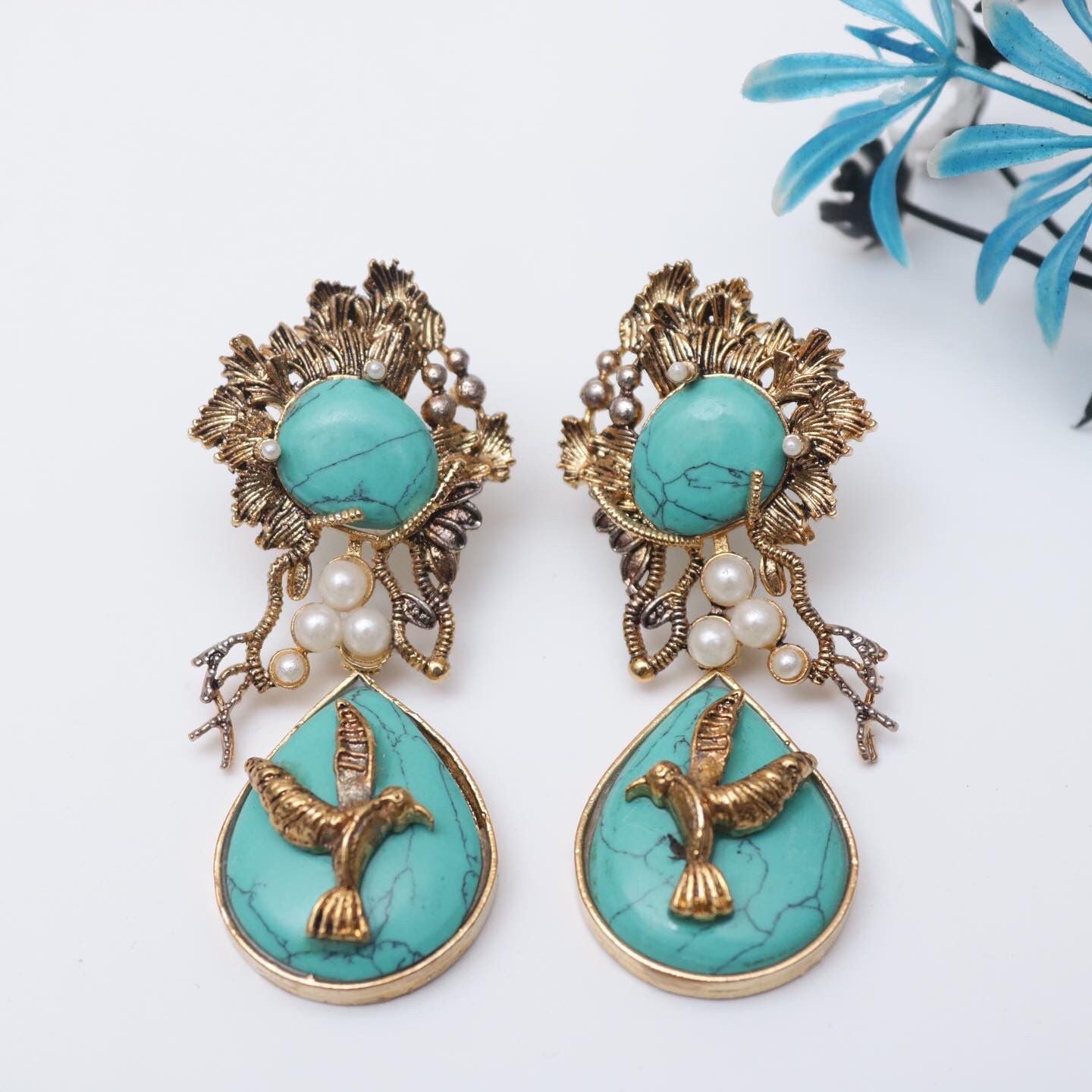 Hand Crafted Bird Earring