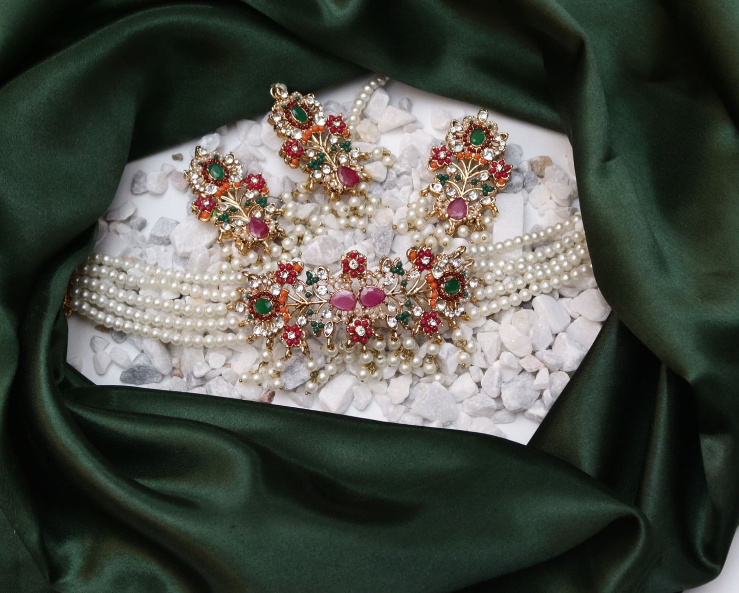 Naurattan Stones Set with Teeka