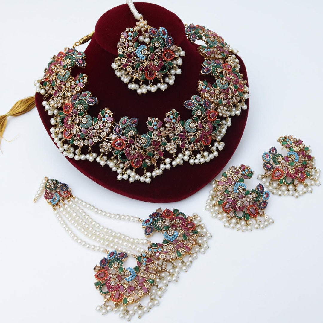 Naurattan Necklace Set