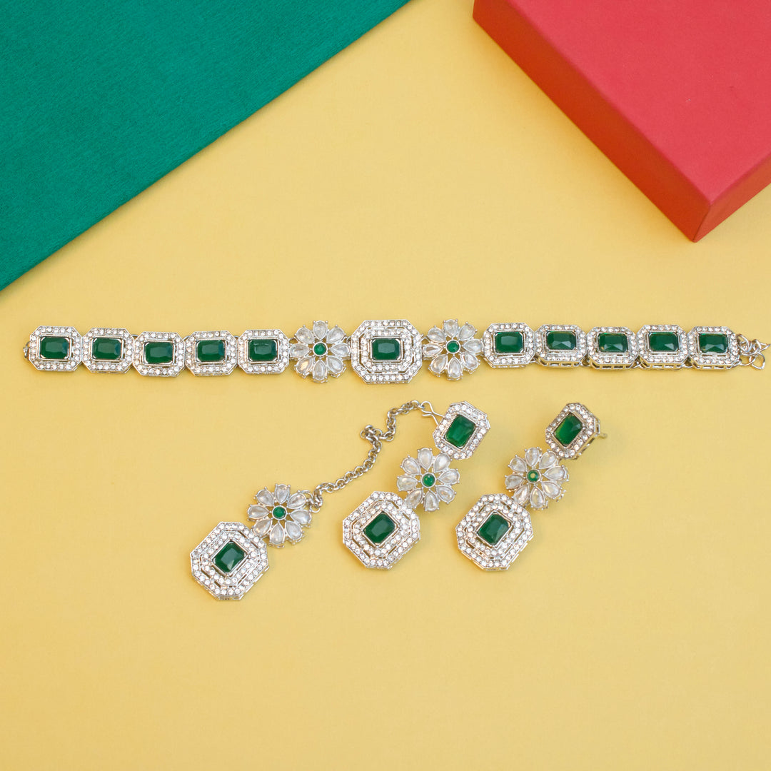 Cubic Zircons Necklace Set