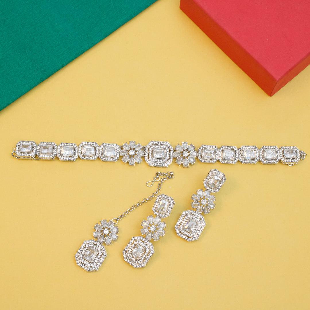Cubic Zircons Necklace Set