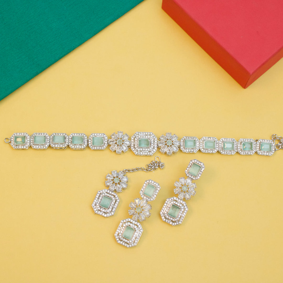 Cubic Zircons Necklace Set