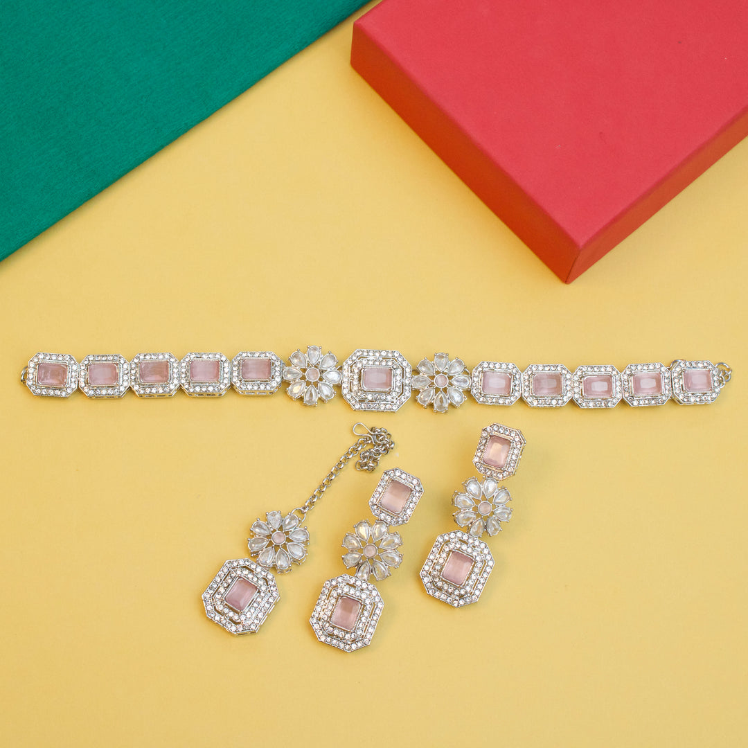 Cubic Zircons Necklace Set