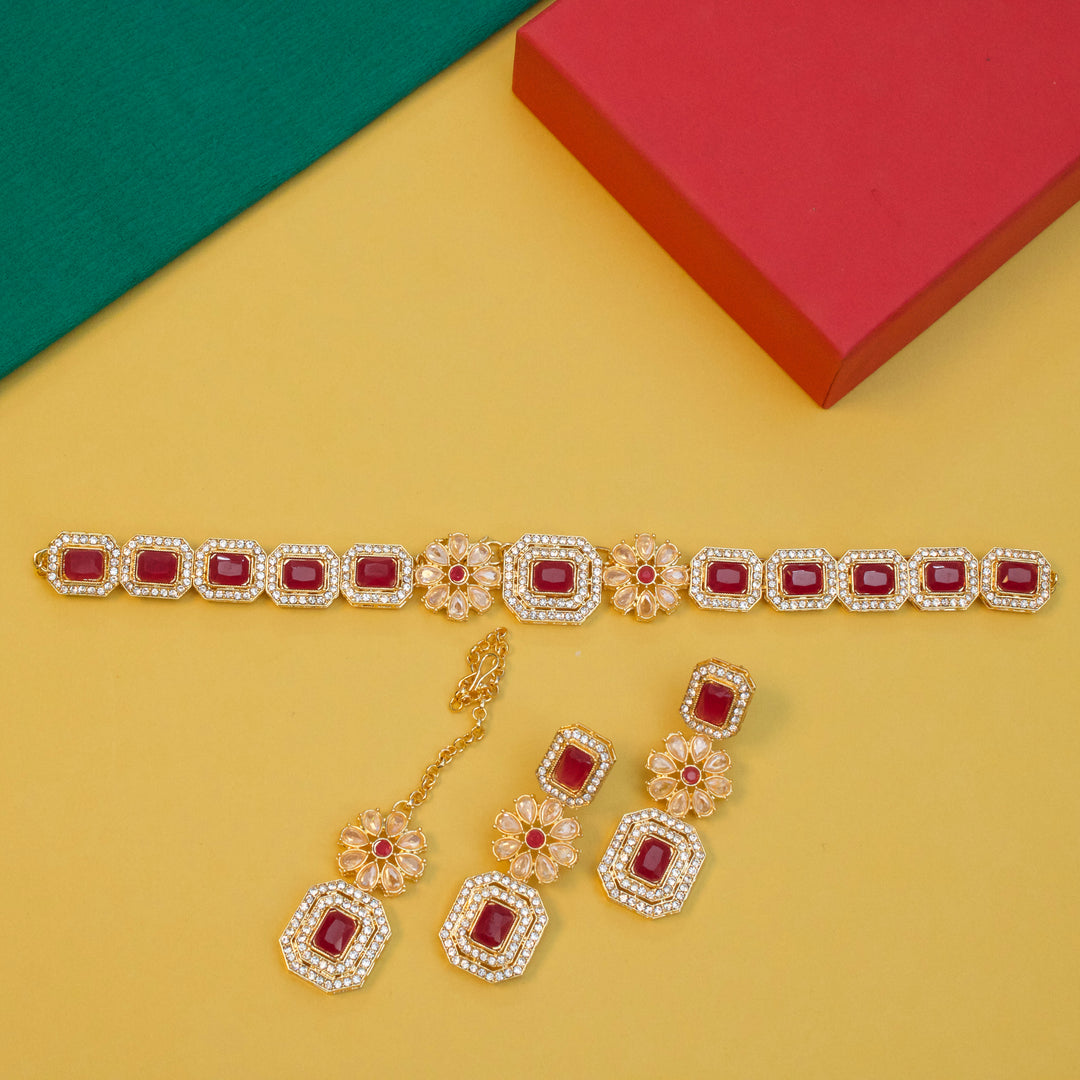 Cubic Zircons Necklace Set