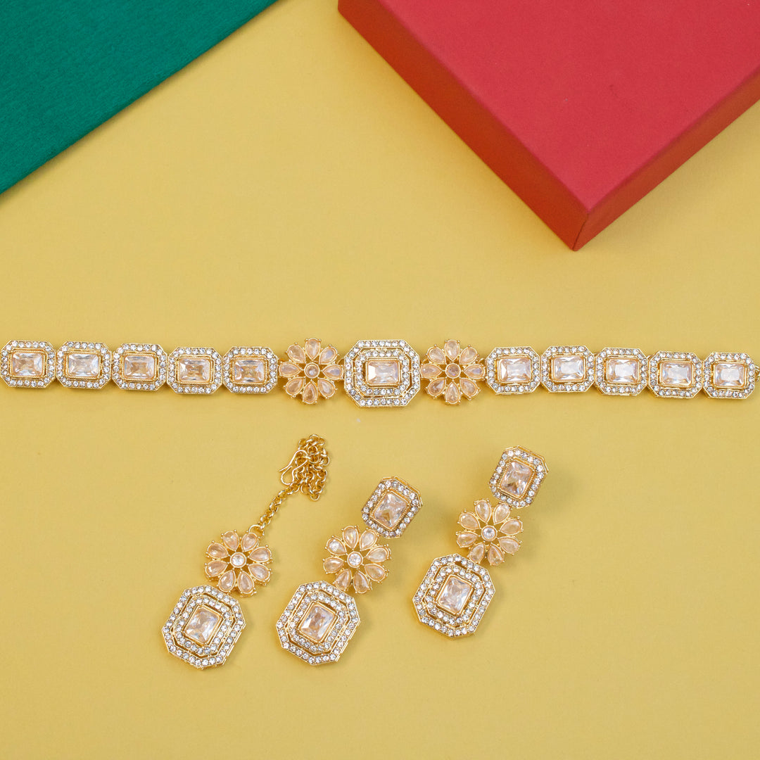 Cubic Zircons Necklace Set