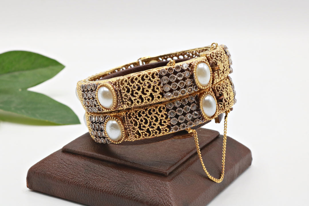Pearl Beads Studded Bangles