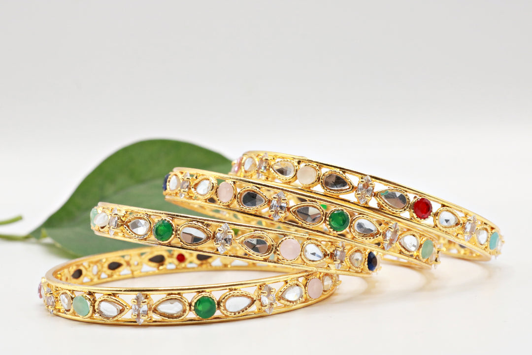 Sheesha Kundan Bangles