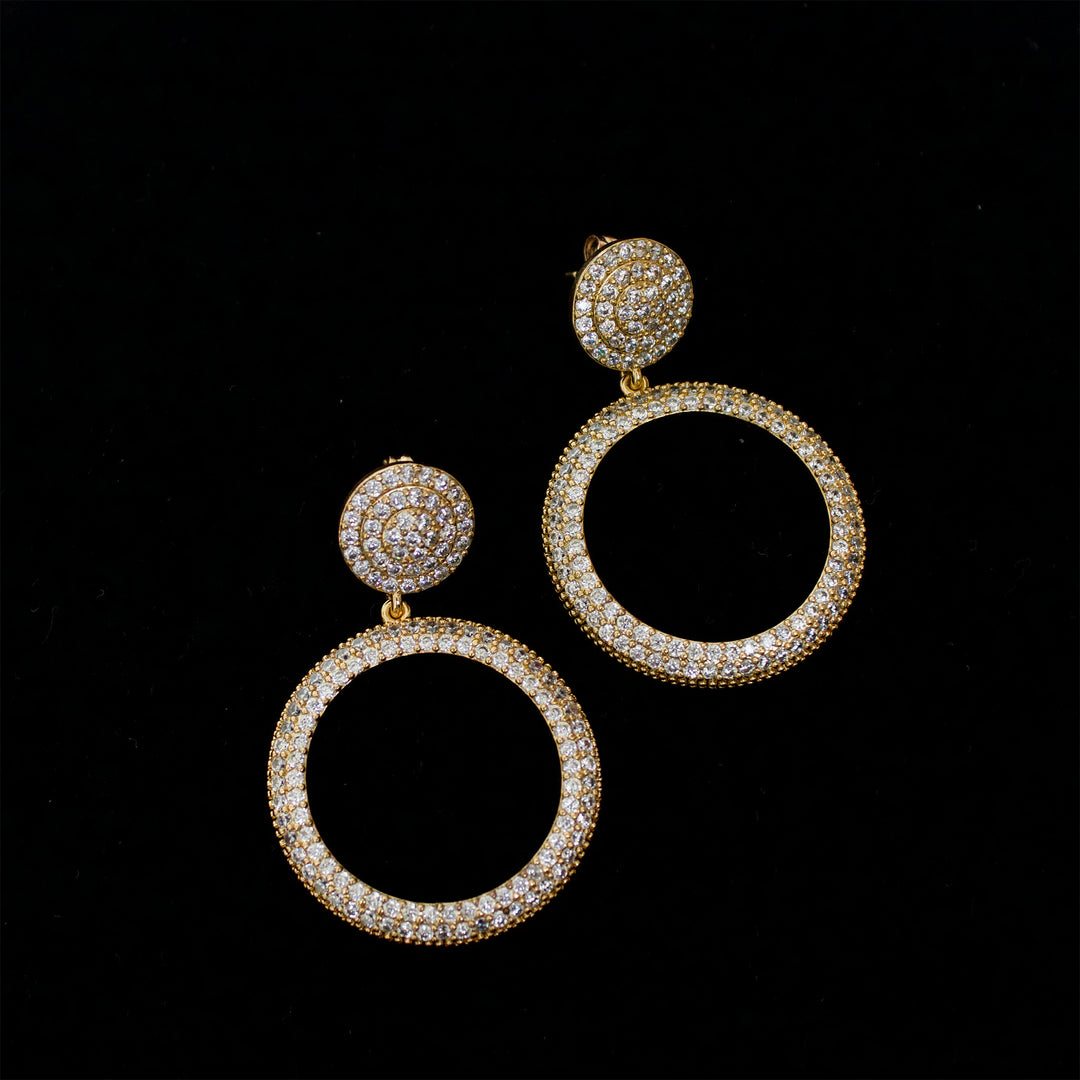 Round Zirkoon Earring