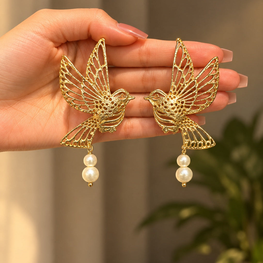 Parwaaz Bird Drop Earrings
