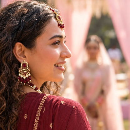 Zeenat-e-Mahal Long Maala Necklace Set