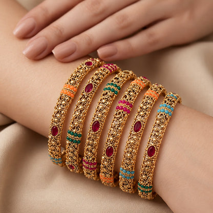 Rajwari Rangrez Six Piece Bangle Set