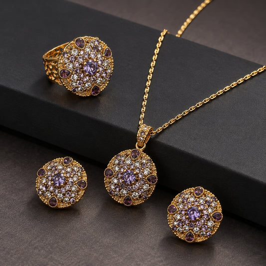 Gul-e-Banafsha Locket Set