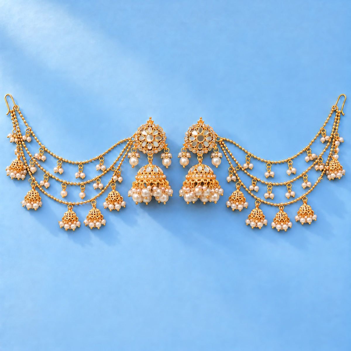 Noor-e-Gul Sahara Jhumka Earrings