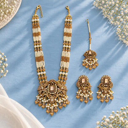 Zeenat-e-Mahal Long Maala Necklace Set