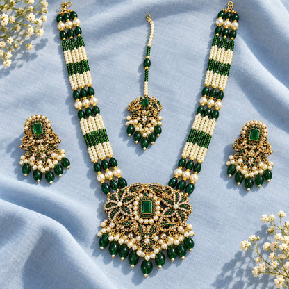 Zeenat-e-Mahal Long Maala Necklace Set