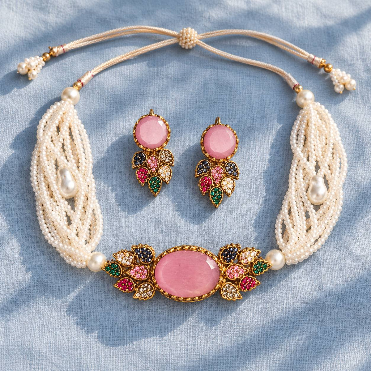 Durr-e-Naaz Choker Necklace Set