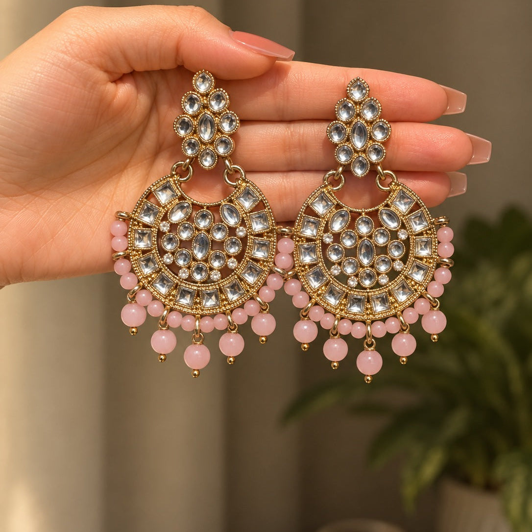 Gul-e-Adaa Chandbali Earrings