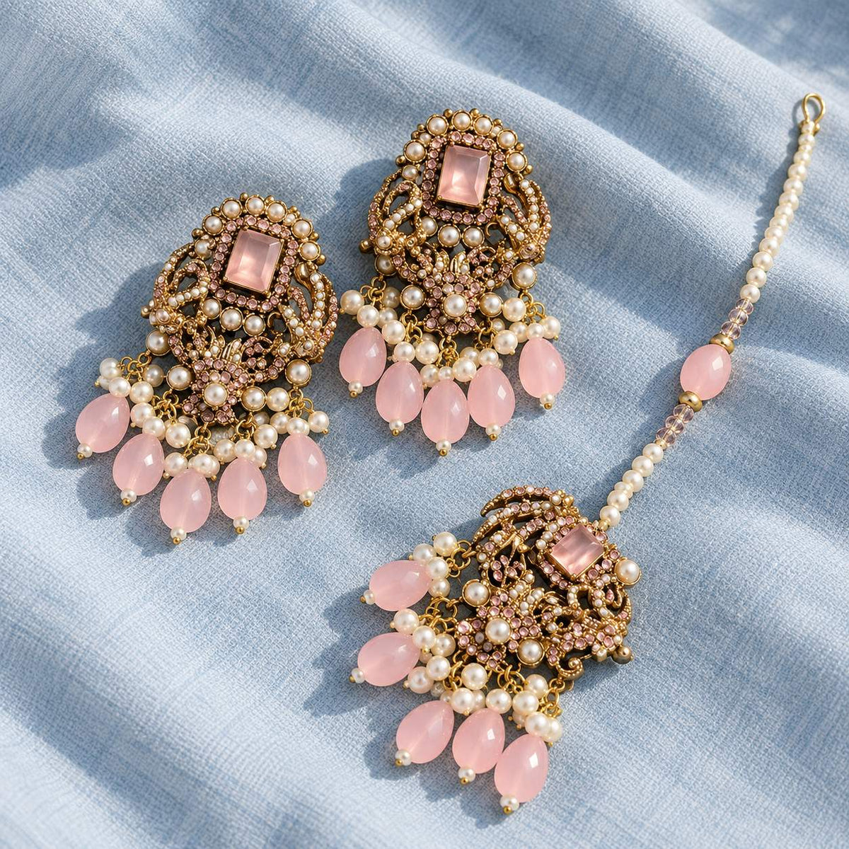 Zeenat-e-Mahal Long Maala Necklace Set