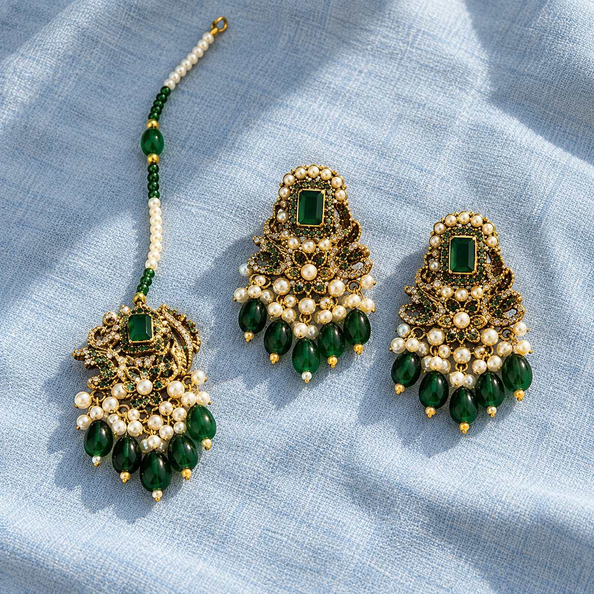 Zeenat-e-Mahal Long Maala Necklace Set