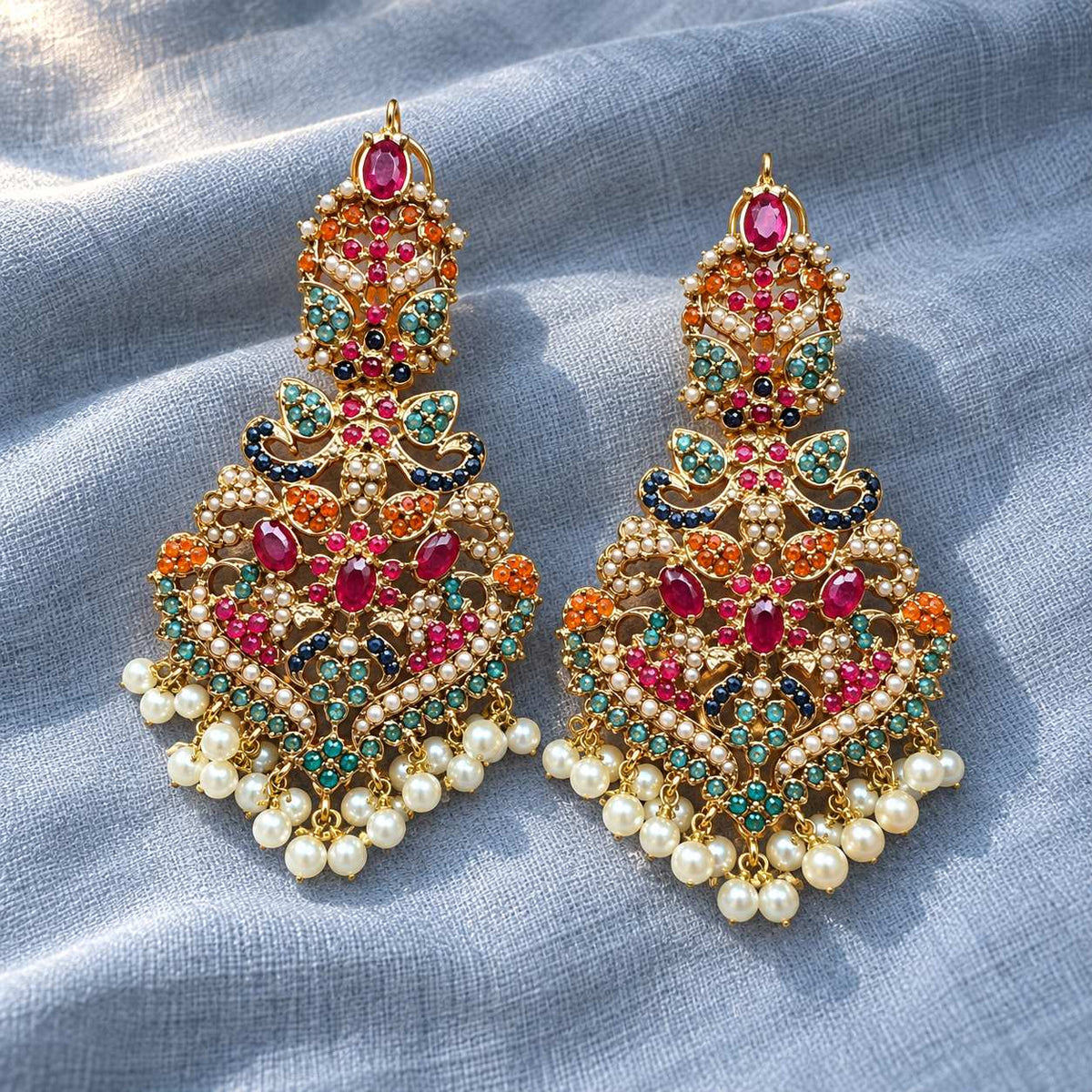 Rang-e-Virasat Long Maala & Choker Necklace Set
