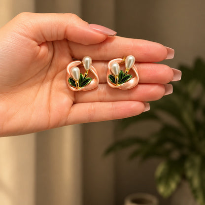 Gul-e-Sehar Floral Stud Earrings