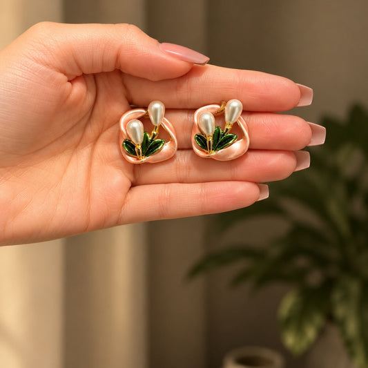 Gul-e-Sehar Floral Stud Earrings