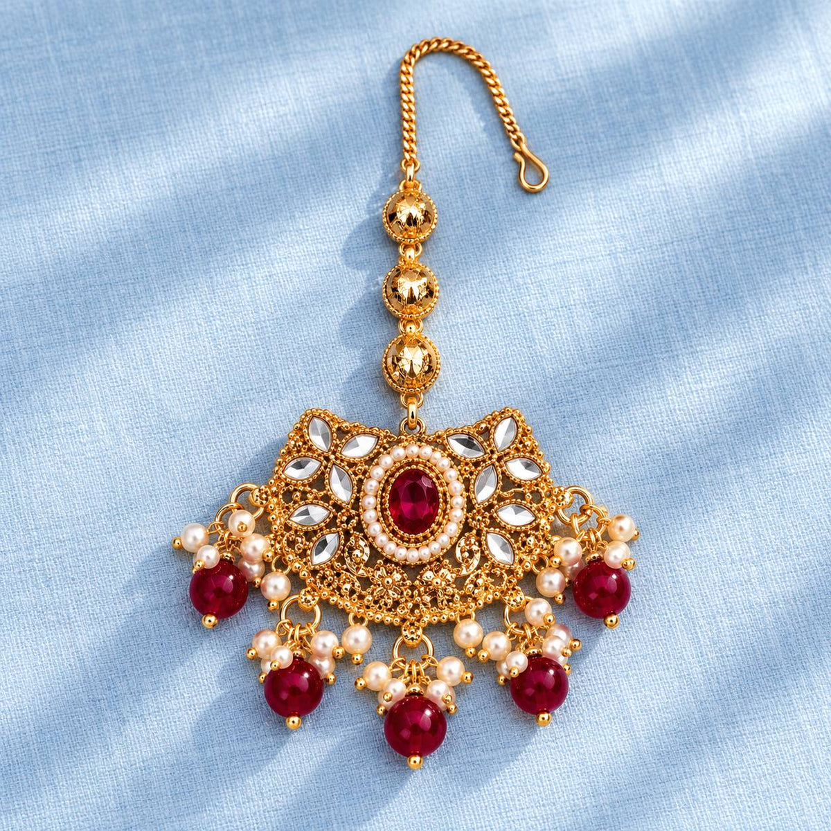 Mehr-e-Virasat Long Maala Necklace Set