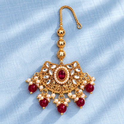 Mehr-e-Virasat Long Maala Necklace Set