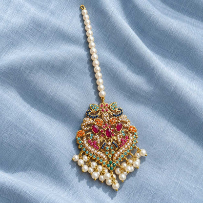 Rang-e-Virasat Long Maala & Choker Necklace Set
