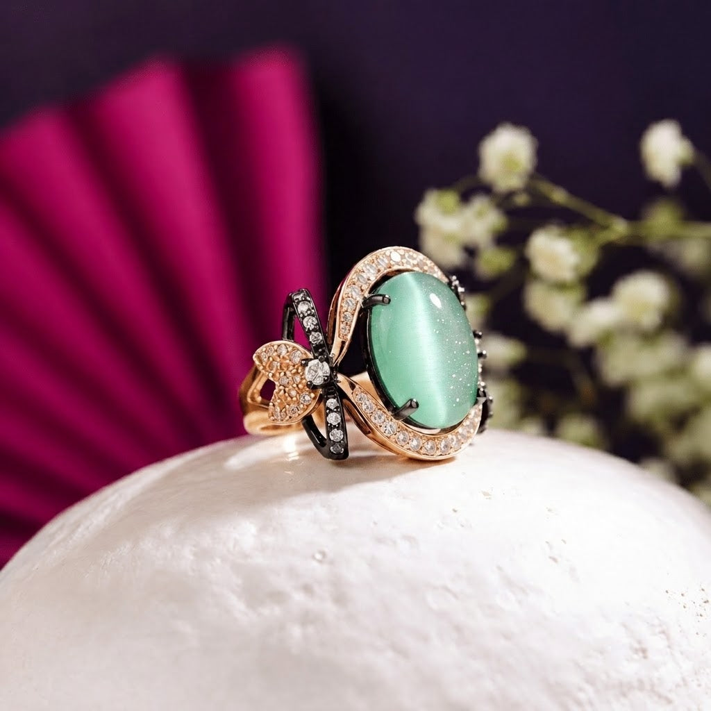 Signature Sterling Ring in Oxidise Polish